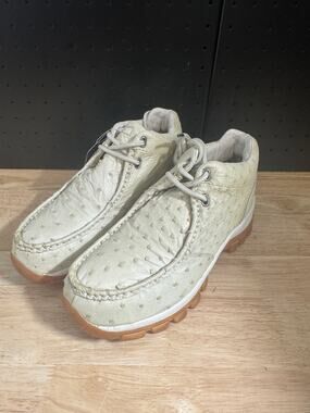 Red Diamond Ostrich Bone Color Size 7.5